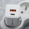 CELL F-ENERGY Mini GaN III VT-35C utazó töltő 1 x Type C + 1x USB A csatlakozóval, PD QC4.0 35W fehér