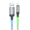 HOCO cable USB A to Lightning 2,4A U112 1 m szürke