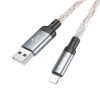 HOCO cable USB A to Lightning 2,4A U112 1 m szürke