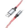 HOCO cable USB A to Lightning 2,4A U112 1 m szürke