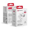 FORCELL F-ENERGY Crystal Color GaN III VT-41 travel charger with silicone cable with 1 x Type C + 1x USB A sockets, PD QC4.0 33W white