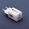 FORCELL F-ENERGY Crystal Color GaN III VT-41 travel charger with silicone cable with 1 x Type C + 1x USB A sockets, PD QC4.0 33W white