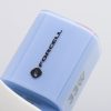 FORCELL F-ENERGY Crystal Color GaN III VT-41 travel charger with silicone cable with 1 x Type C + 1x USB A sockets, PD QC4.0 33W blue