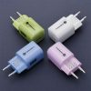 FORCELL F-ENERGY Crystal Color GaN III VT-41 travel charger with silicone cable with 1 x Type C + 1x USB A sockets, PD QC4.0 33W purple