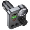 Car transmitter bluetooth Hoco 2 x USB A + USB C QC3.0 PD 48W E86 black