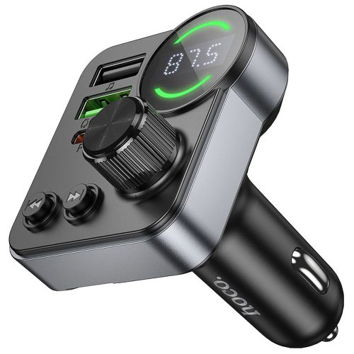 Car transmitter bluetooth Hoco 2 x USB A + USB C QC3.0 PD 48W E86 black