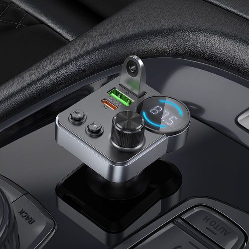 Car transmitter bluetooth Hoco 2 x USB A + USB C QC3.0 PD 48W E86 black