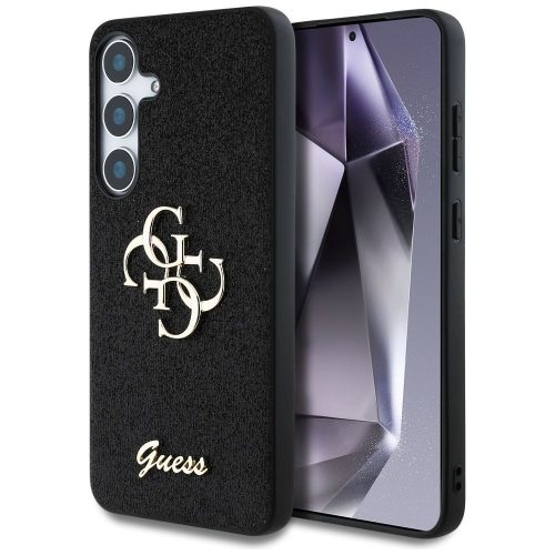 GUESS tok SAMSUNG S25 GUHCS25SHG4SGK (Fixed Glitter Big 4G) fekete