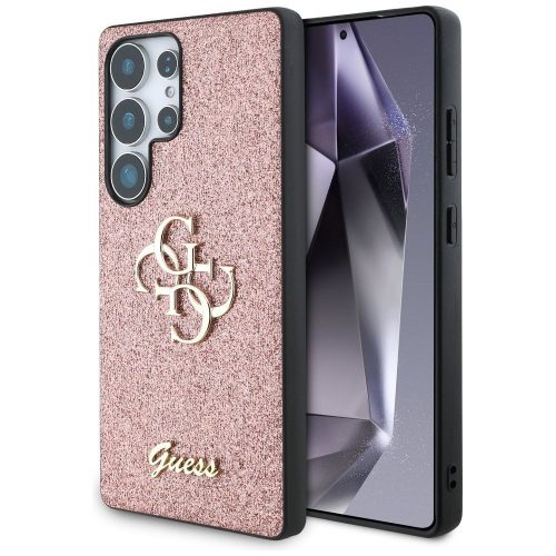 GUESS case for SAMSUNG S25 Ultra GUHCS25LHG4SGP (Fixed Glitter Big 4G) pink