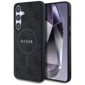   GUESS case for SAMSUNG S25 Plus GUHMS25MG4GFRK (Magnetic PU 4G Ring Classic Logo) black