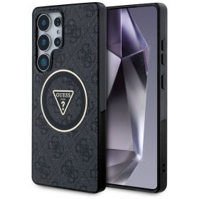   GUESS case for SAMSUNG S25 Ultra GUHMS25LHG4PRTGK (Magnetic IML Metal Glitter 4G Circle Triangle) black