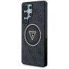 GUESS tok a SAMSUNG S25 Ultra GUHMS25LHG4PRTGK készülékhez (Magnetic IML Metal Glitter 4G Circle Triangle) fekete