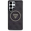 GUESS tok a SAMSUNG S25 Ultra GUHMS25LHG4PRTGK készülékhez (Magnetic IML Metal Glitter 4G Circle Triangle) fekete