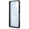 GUESS tok a SAMSUNG S25 Ultra GUHMS25LHG4PRTGK készülékhez (Magnetic IML Metal Glitter 4G Circle Triangle) fekete