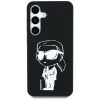 KARL LAGERFELD case for SAMSUNG S25 KLHMS25SPNYKGRTK (Magnetic Silicone Graffiti Ikonik) black