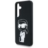 KARL LAGERFELD case for SAMSUNG S25 KLHMS25SPNYKGRTK (Magnetic Silicone Graffiti Ikonik) black