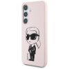 KARL LAGERFELD case for SAMSUNG S25 KLHMS25SPNYKGRTP (Magnetic Silicone Graffiti Ikonik) pink