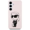 KARL LAGERFELD case for SAMSUNG S25 KLHMS25SPNYKGRTP (Magnetic Silicone Graffiti Ikonik) pink