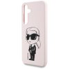 KARL LAGERFELD case for SAMSUNG S25 KLHMS25SPNYKGRTP (Magnetic Silicone Graffiti Ikonik) pink