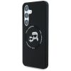 KARL LAGERFELD tok SAMSUNG S25 Plus-hoz KLHMS25MSKCHTCK (Mágneses Szilikon Dupla Fej) fekete