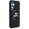 KARL LAGERFELD tok SAMSUNG S25 Plus-hoz KLHMS25MSKCHTCK (Mágneses Szilikon Dupla Fej) fekete