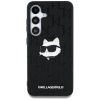 KARL LAGERFELD case for SAMSUNG S25 KLHCS25SPGKLCHPK (PU Monogram Choupette Head Pin) black