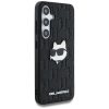 KARL LAGERFELD case for SAMSUNG S25 Plus KLHCS25MPGKLCHPK (PU Monogram Choupette Head Pin) black
