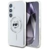 KARL LAGERFELD case for SAMSUNG S25 KLHMS25SHLSCHH (Magnetic IML Metal Choupette Head) white