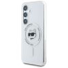 KARL LAGERFELD case for SAMSUNG S25 KLHMS25SHLSCHH (Magnetic IML Metal Choupette Head) white