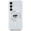 KARL LAGERFELD case for SAMSUNG S25 KLHMS25SHLSCHH (Magnetic IML Metal Choupette Head) white