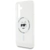 KARL LAGERFELD case for SAMSUNG S25 KLHMS25SHLSCHH (Magnetic IML Metal Choupette Head) white