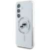 KARL LAGERFELD case for SAMSUNG S25 KLHMS25SHLSKCH (Magnetic IML Metal KC Heads) white