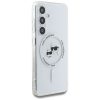 KARL LAGERFELD case for SAMSUNG S25 KLHMS25SHLSKCH (Magnetic IML Metal KC Heads) white