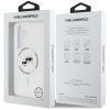 KARL LAGERFELD case for SAMSUNG S25 KLHMS25SHLSKCH (Magnetic IML Metal KC Heads) white