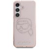 KARL LAGERFELD case for SAMSUNG S25 KLHCS25SHKHDCELP (IML Rhinestones K Head) pink