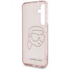 KARL LAGERFELD case for SAMSUNG S25 KLHCS25SHKHDCELP (IML Rhinestones K Head) pink