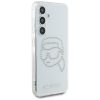 KARL LAGERFELD case for SAMSUNG S25 KLHCS25SHKHDCELT (IML Rhinestones K Head) transparent