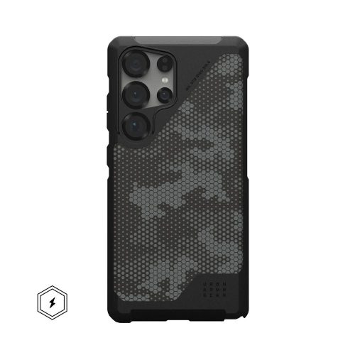 UAG Urban Armor Gear tok METROPOLIS LT MAGNET beépített mágnessel a SAMSUNG S25 Ultra 5G készülékhez, kevlár fekete