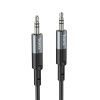 HOCO cable AUX Jack 3,5 mm (férfi) to Jack 3,5 mm (férfi) UPA23 1 m metal szürke