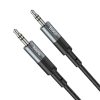 Cable AUX Jack 3,5 mm to Jack 3,5 mm Hoco 1 m UPA23 metal gray