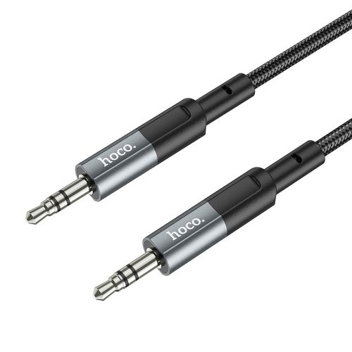 Cable AUX Jack 3,5 mm to Jack 3,5 mm Hoco 1 m UPA23 metal gray