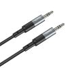 HOCO cable AUX Jack 3,5 mm (férfi) to Jack 3,5 mm (férfi) UPA23 1 m metal szürke