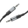 HOCO cable AUX Jack 3,5 mm (férfi) to Jack 3,5 mm (férfi) UPA23 1 m metal szürke
