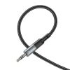 HOCO cable AUX Jack 3,5 mm (férfi) to Jack 3,5 mm (férfi) UPA23 1 m metal szürke