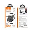HOCO cable All-in-one retractable charging Adatkáble set PD 3A 60W U140 0,95 m fekete