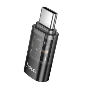 Adapter USB C to Lightning Hoco UA36D átlátszó fekete