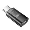 Adapter USB C to Lightning Hoco UA36D átlátszó fekete