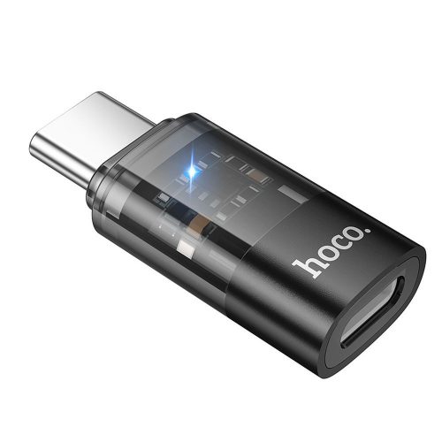 Adapter USB C to Lightning Hoco UA36D átlátszó fekete