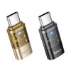 Adapter USB C to Lightning Hoco UA36D átlátszó fekete