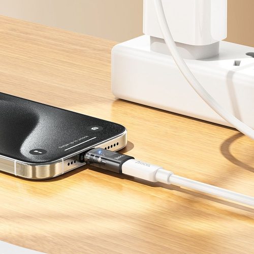 Adapter USB C to Lightning Hoco UA36D átlátszó fekete